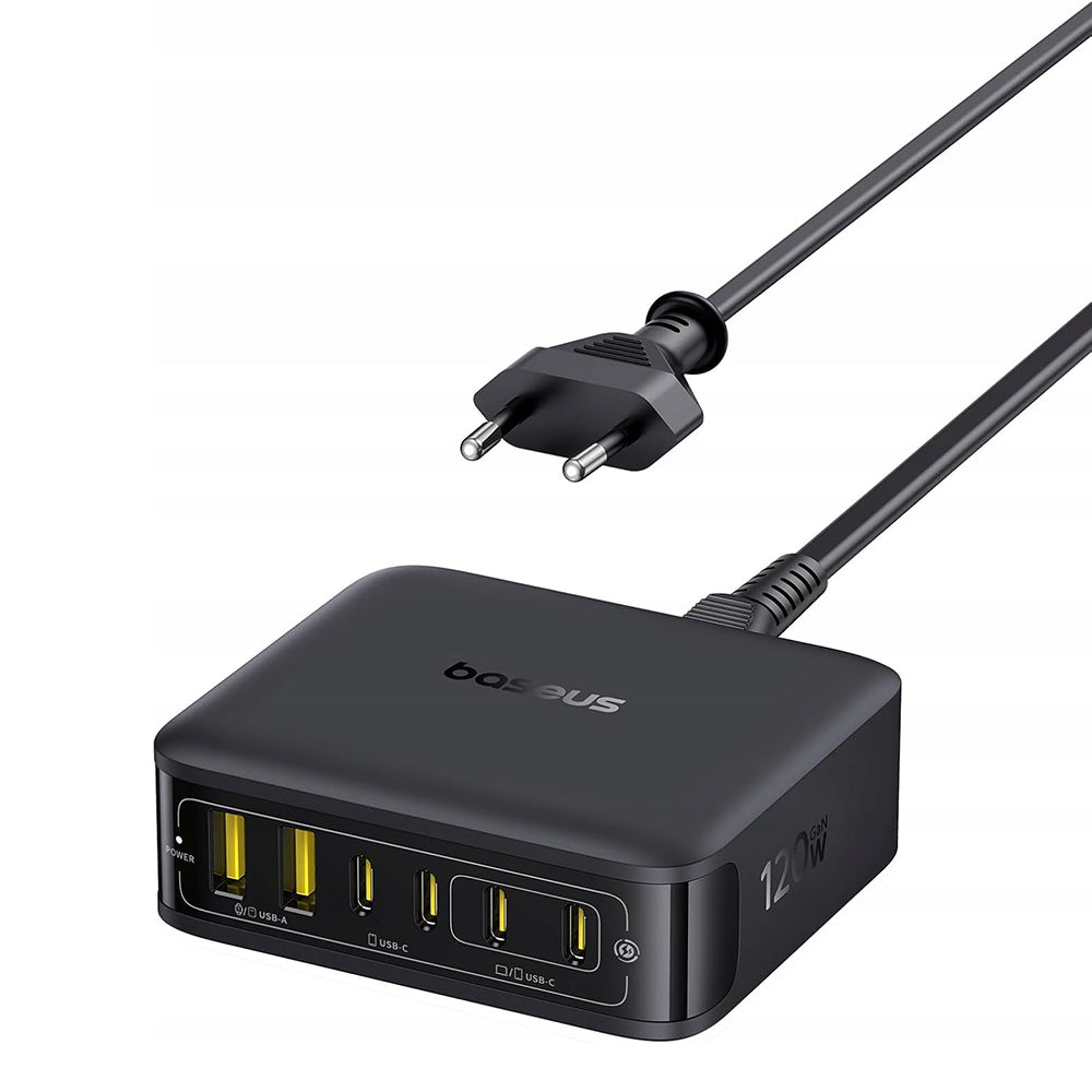 Chargeur Station Baseus EnerFill FH21, 120W, 3.25A, 2 x USB-A - 4 x USB-C, Noir E0120T00