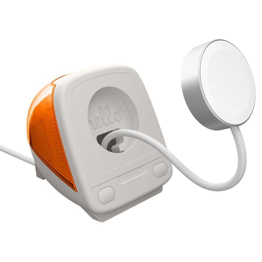 Spigen C1 Classic Halterung für Apple Watch Series Wireless-Ladegerät, Orange