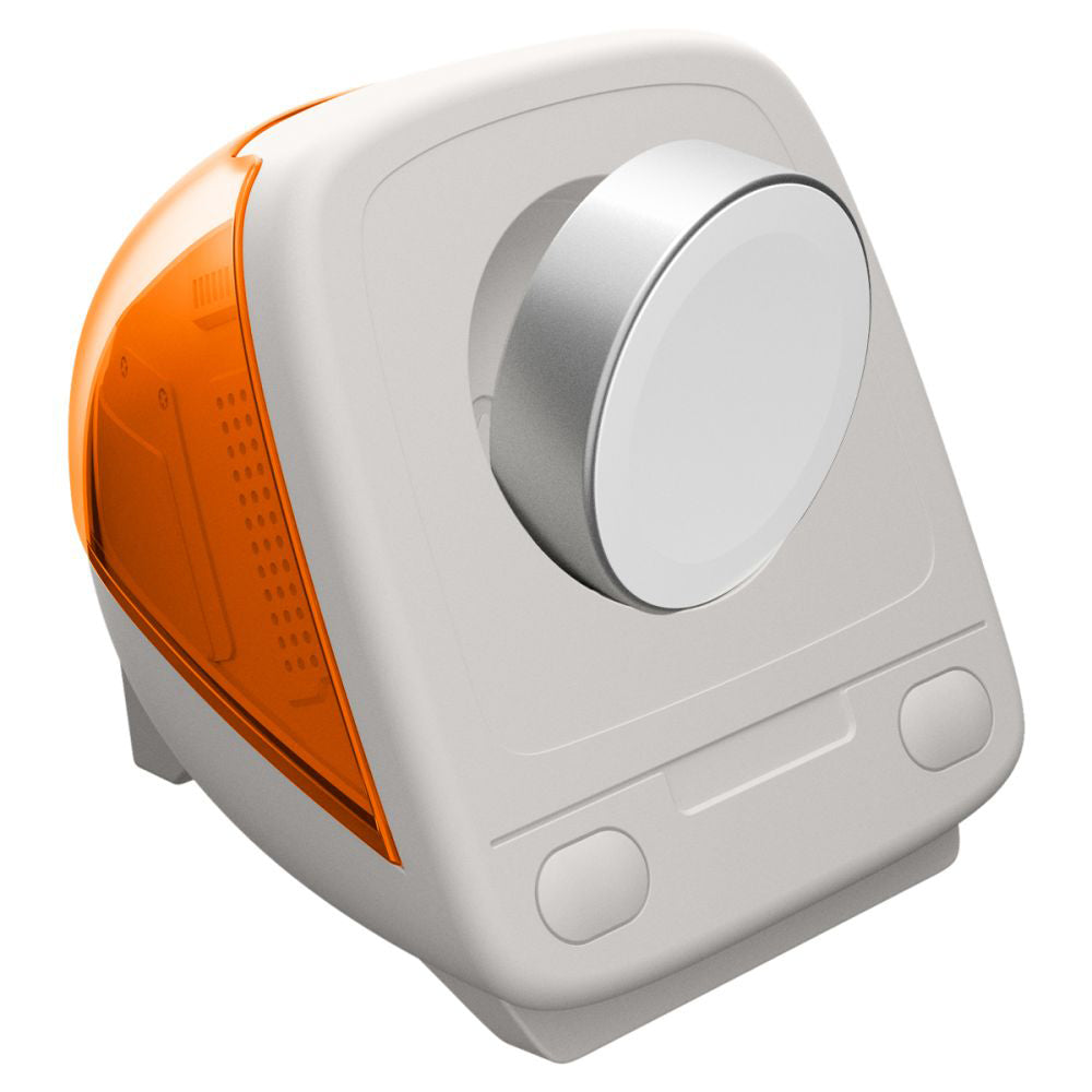 Spigen C1 Classic Halterung für Apple Watch Series Wireless-Ladegerät, Orange