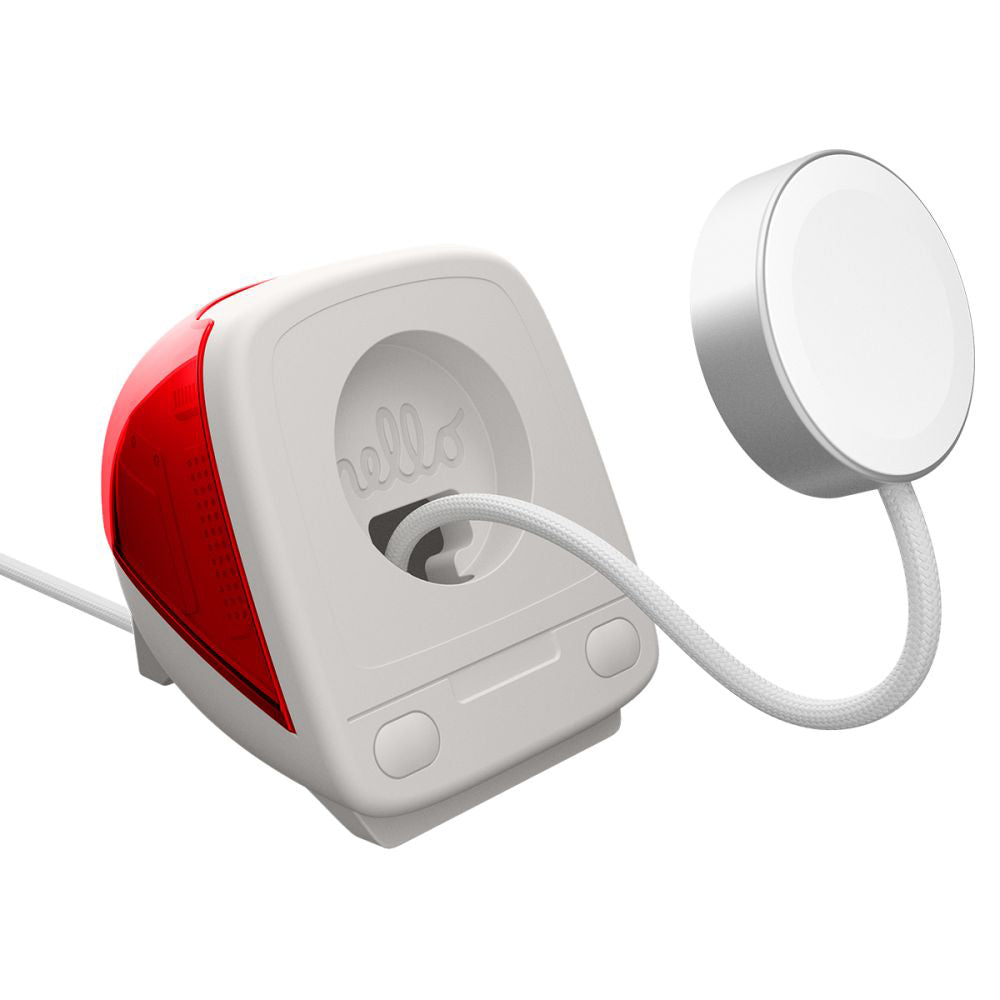 Support Spigen C1 Classic pour Chargeur Sans Fil Apple Watch Series, Rouge AMP09341