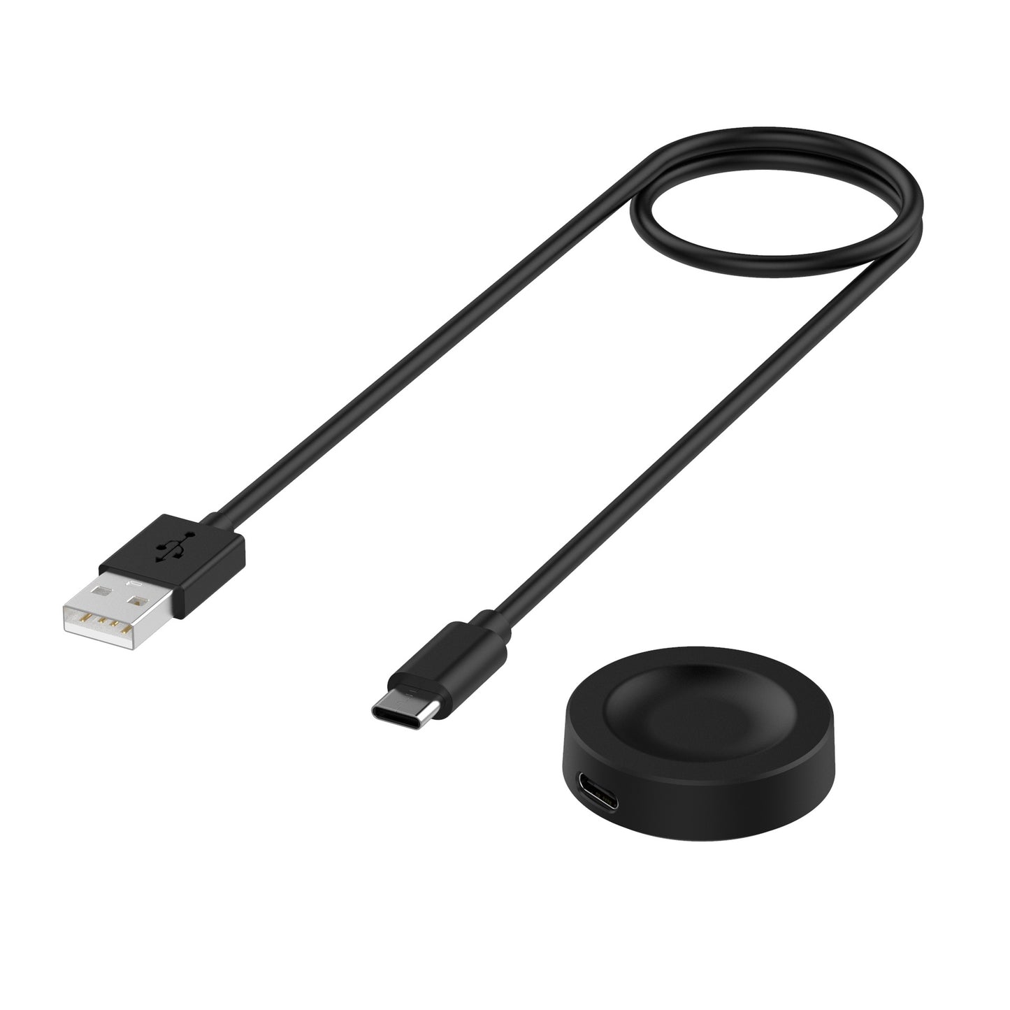 Techsuit THC2 Wireless Charger for Honor Watch / Huawei Watch Series, USB-A, Black