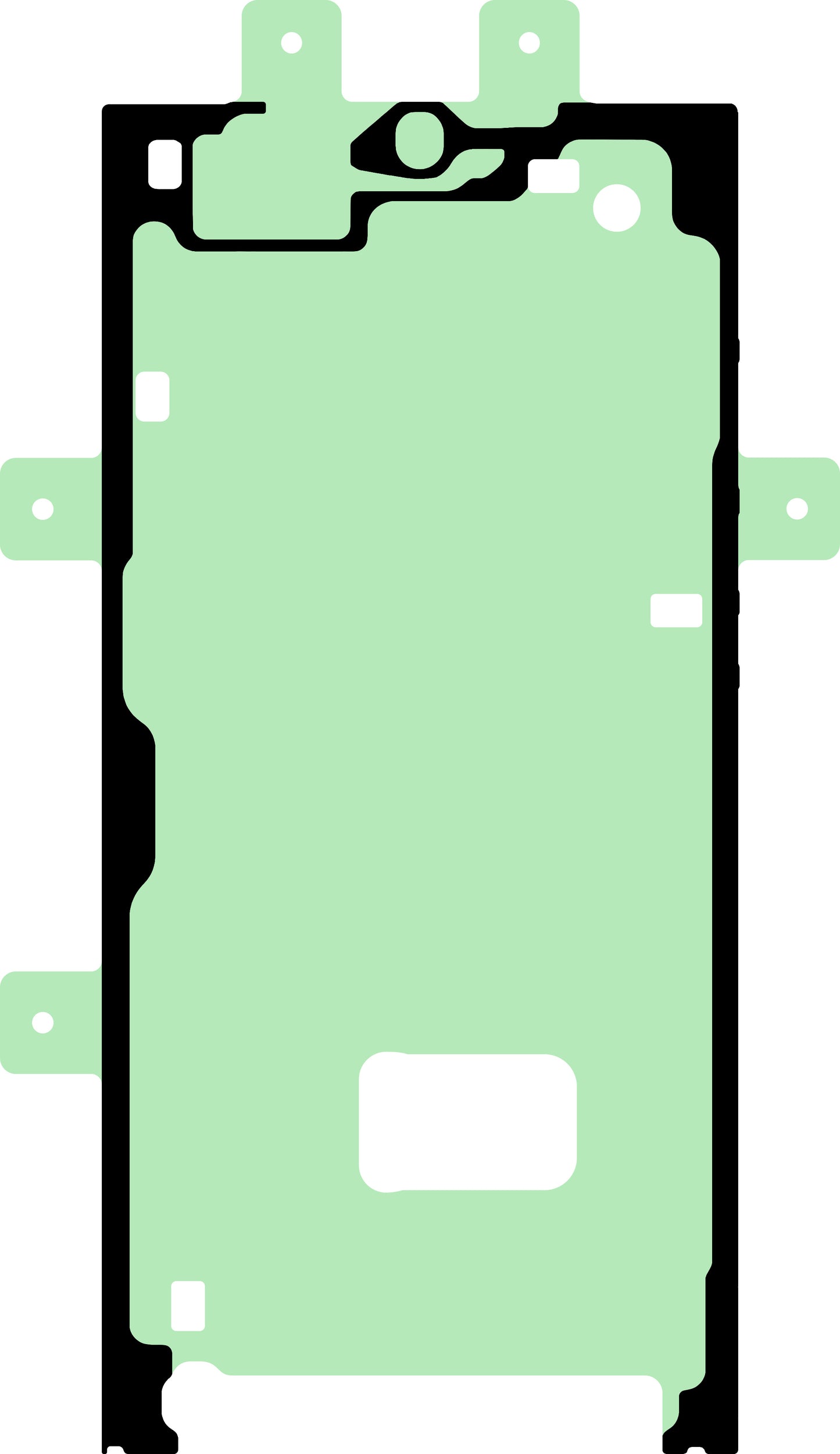 Kit Adhésif Écran Samsung Galaxy S23 Ultra S918, Pack de Service GH82-30558A