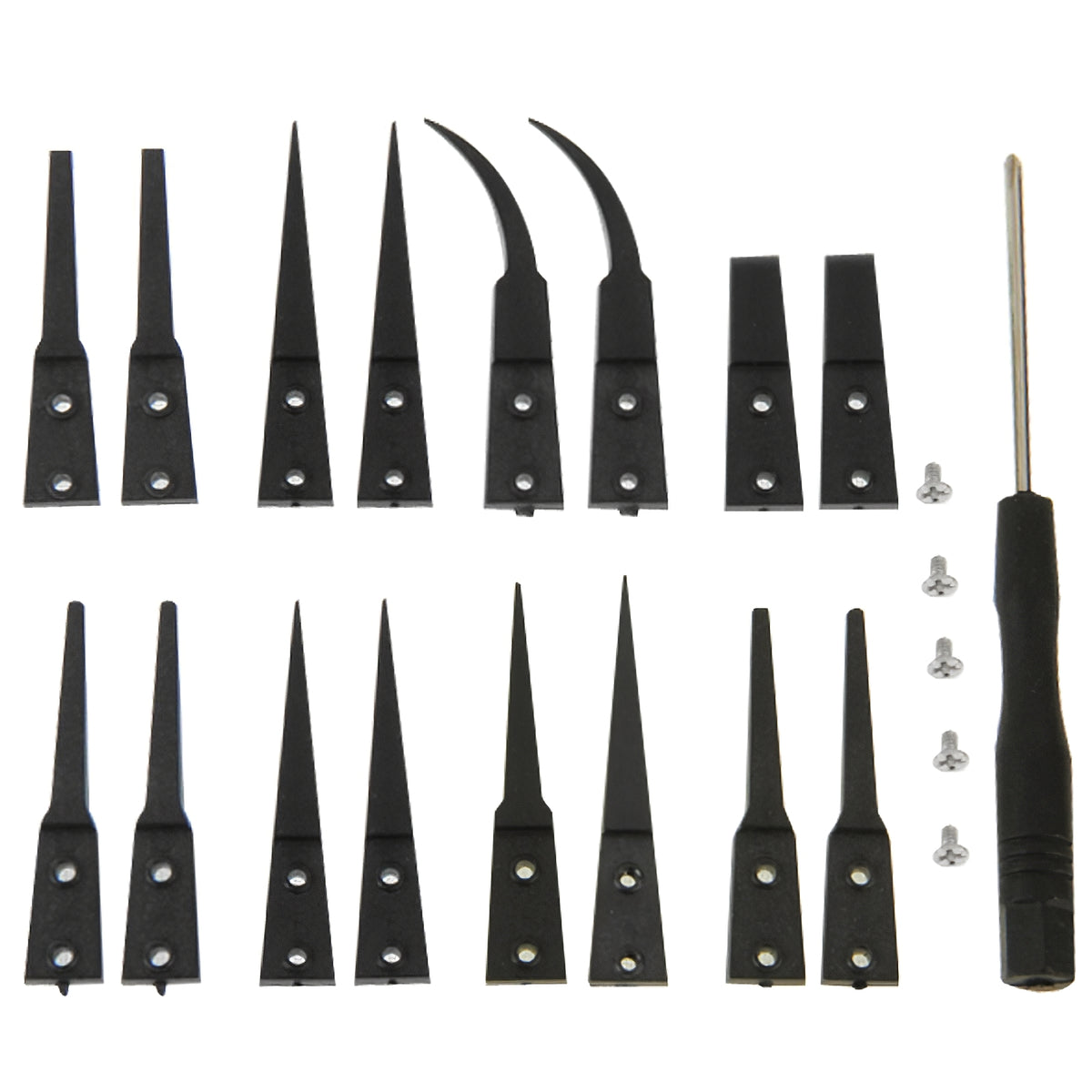 OEM TS Antistatik-Pinzetten Set 9-in-1 | ESD-Sicher | Reparatur-Werkzeug