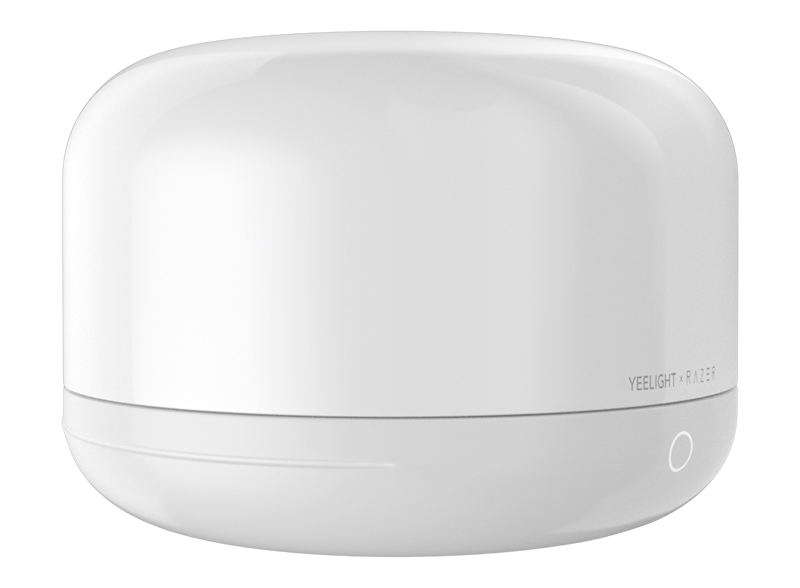 Lampe LED Veille Yeelight D2 par Razer, Wi-Fi, 5W, 1700K - 6500K, 240lm, RGB, Blanche, Reconditionnée YLCT01YL