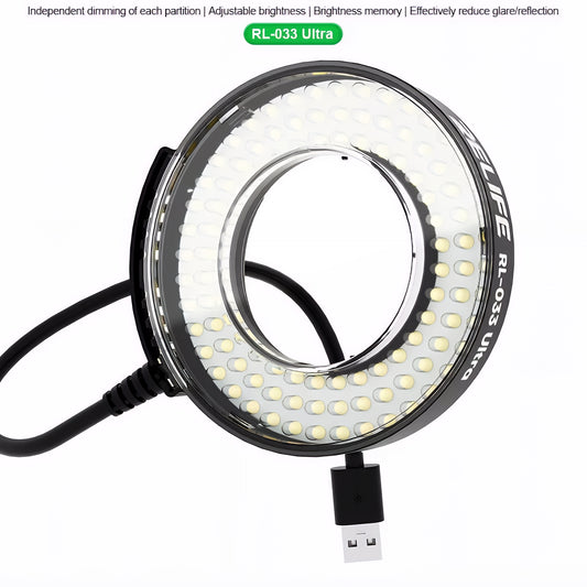 Relife RL-033 Ultra Lampe für Mikroskop, Schwarz