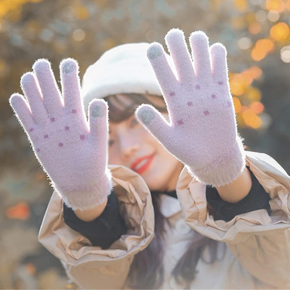 Gants d'Hiver Tactiles Femme Techsuit ST0011, Taille 17cm, Violet