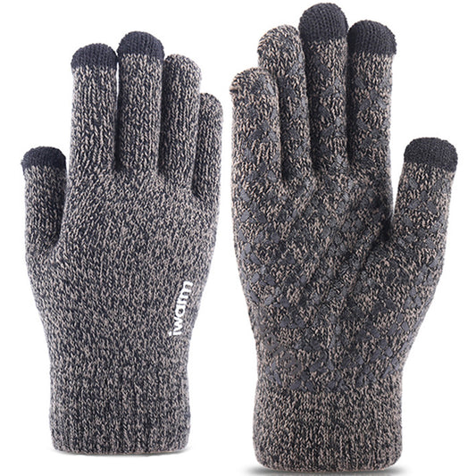 Iwarm ST0005 Touchscreen Winter Gloves, Size 21cm, Gray