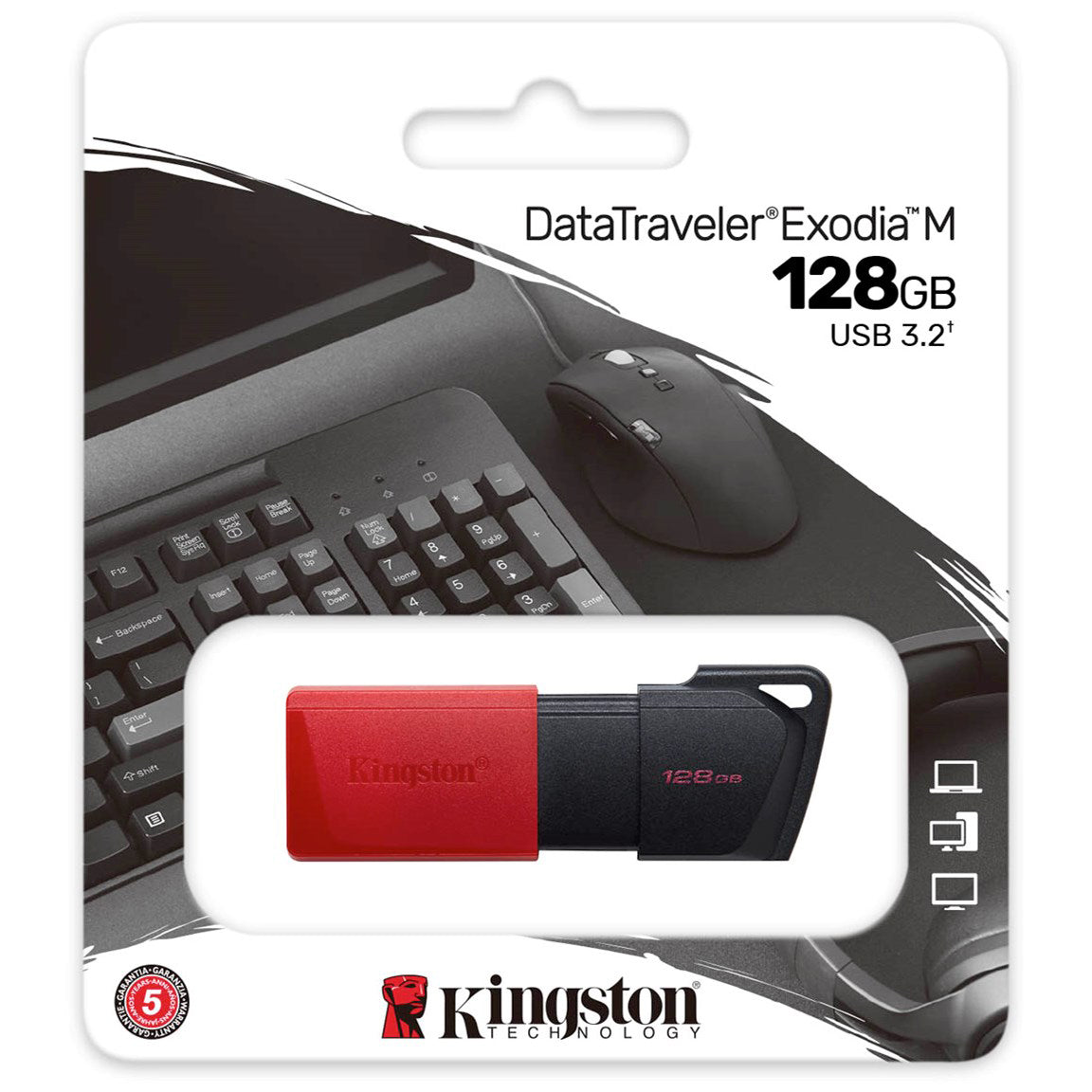 Mémoire Externe USB-A 3.2 Kingston DT Exodia M, 128Gb DTXM/128GB