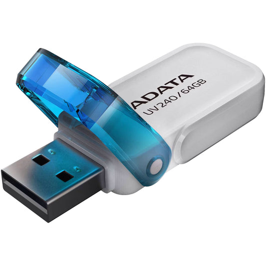 Mémoire externe USB-A Adata UV240, 64Gb AUV240-64G-RWH