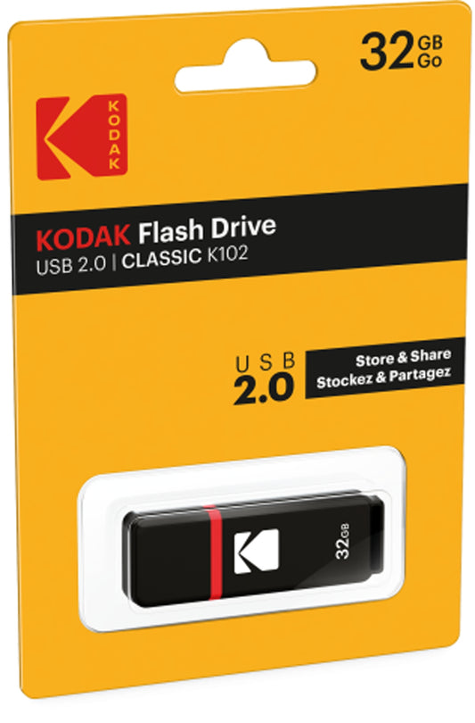 Mémoire Externe USB-A Kodak K102, 32Gb EKMMD32GK102