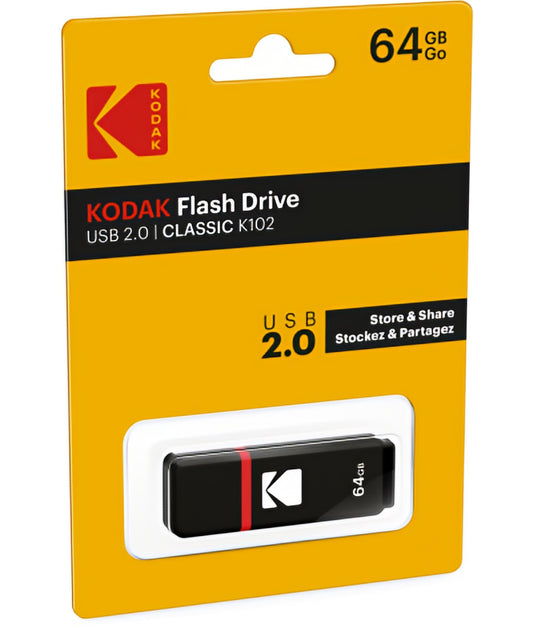 Mémoire Externe USB-A Kodak K102, 64Gb EKMMD64GK102