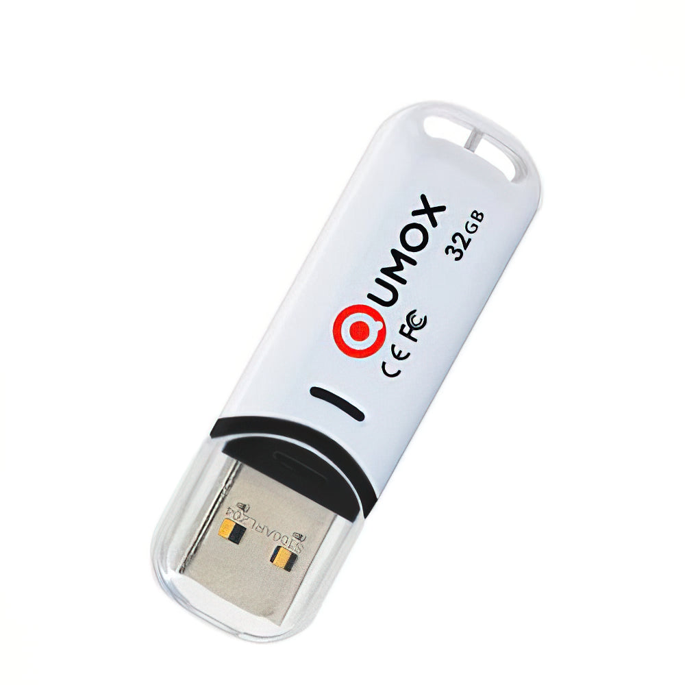 Mémoire Externe USB-A Qumox, 32Go, Blanche