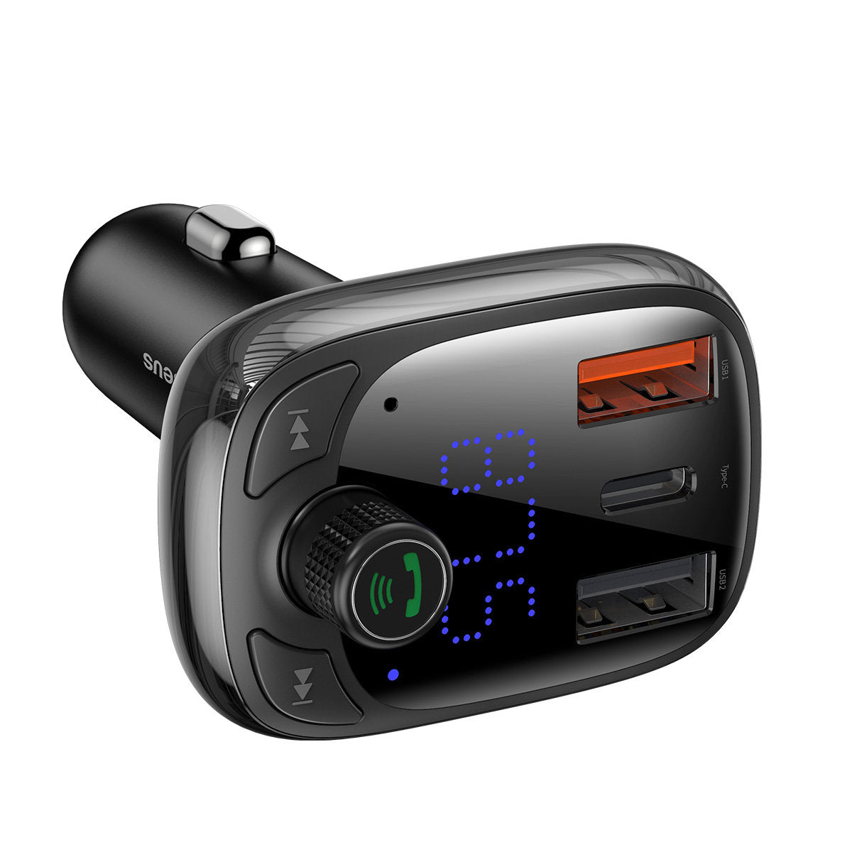 Baseus S-13 FM-Transmitter Bluetooth | QC 3.0 & PD | 2x USB-A + USB-C | microSD