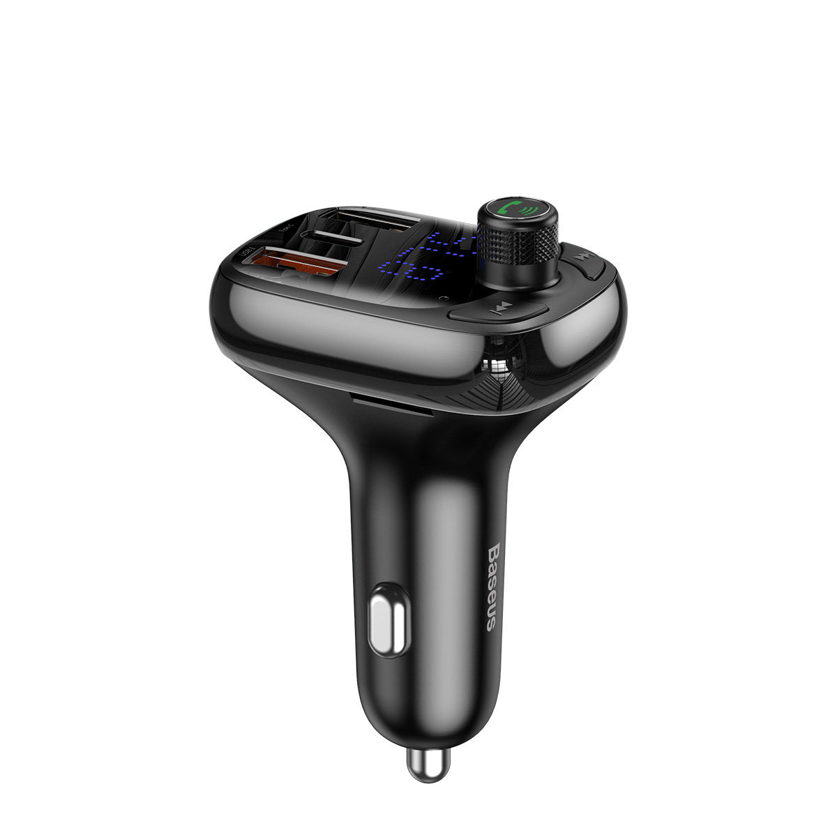 Baseus S-13 FM-Transmitter Bluetooth | QC 3.0 & PD | 2x USB-A + USB-C | microSD