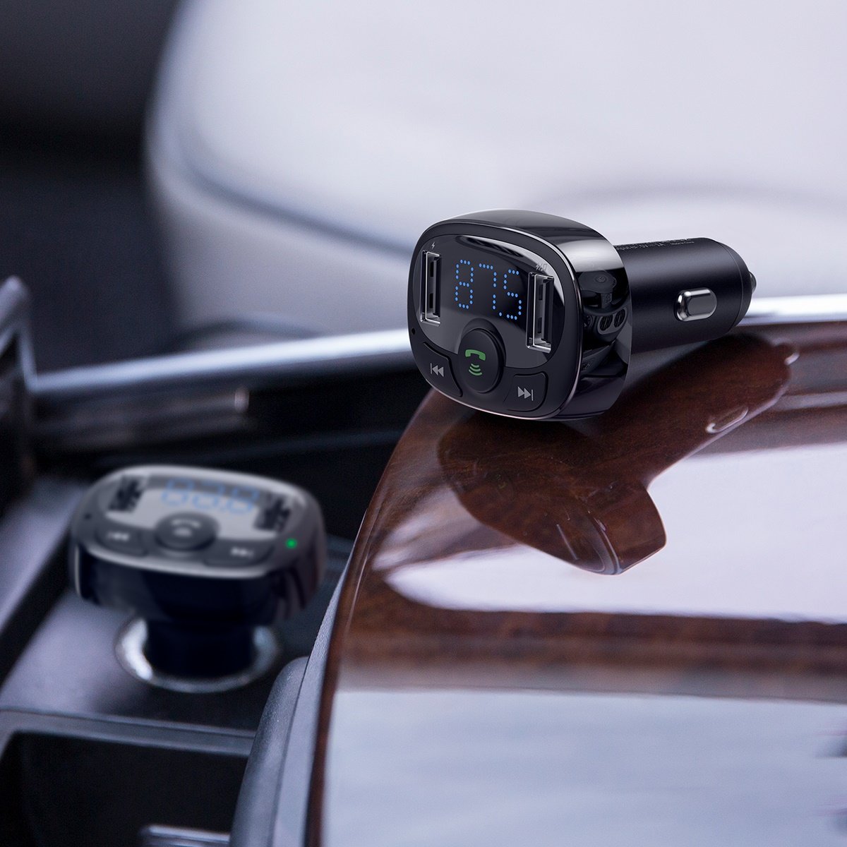 Baseus S-09A FM-Transmitter Bluetooth | 2x USB-A & microSD