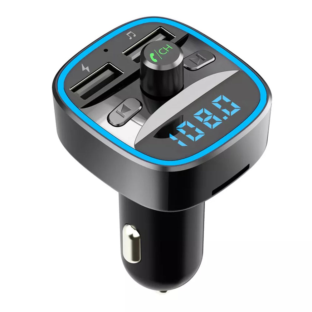 Modulateur FM Bluetooth Techsuit JamLink, 2 x USB-A - 1 x microSD