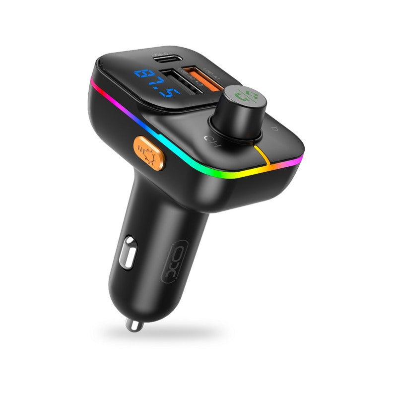 XO Design BCC09 FM-Transmitter Bluetooth | 2x USB-A + USB-C PD 25W | microSD