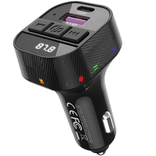 Modulateur FM Bluetooth XO Design BCC17-2, 1 x USB-A - 1 x USB-C