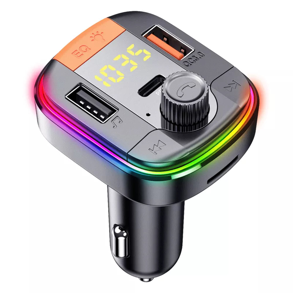 Modulateur FM Bluetooth Yesido Y45, 2 x USB-A - 1 x USB-C - 1 x microSD