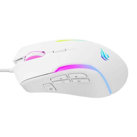 Gaming-Maus Wired USB HAVIT MS1033, RGB, 800DPI - 8000DPI, Weiß