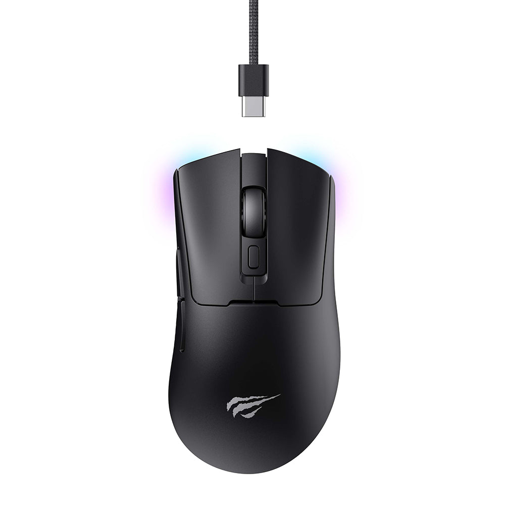 Souris Gaming Sans Fil HAVIT MS966WB, 800DPI - 10000DPI, BT / Wi-Fi / Filaire, Noir