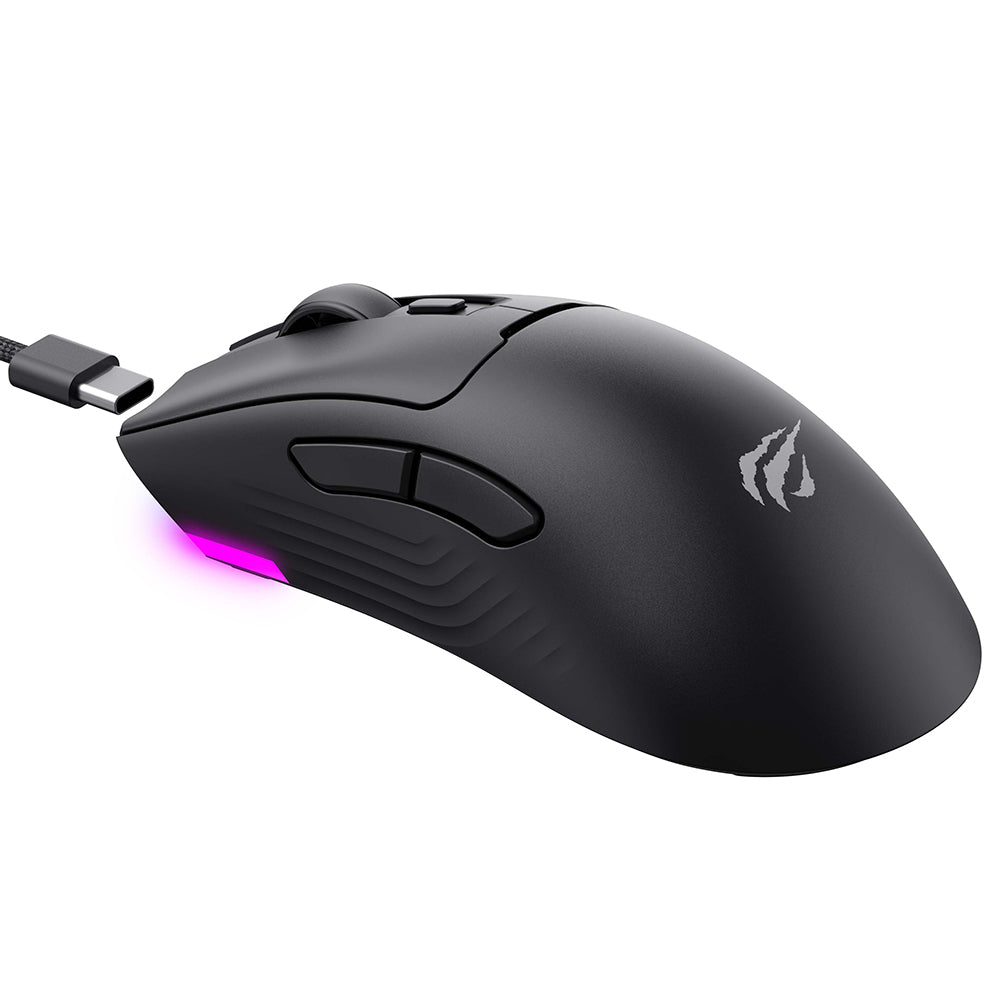 Souris Gaming Sans Fil HAVIT MS966WB, 800DPI - 10000DPI, BT / Wi-Fi / Filaire, Noir