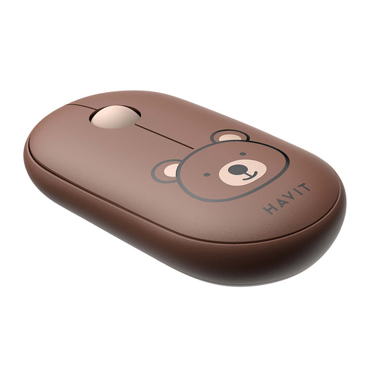 Souris sans fil HAVIT MS75GT Pro, 1600DPI, Marron