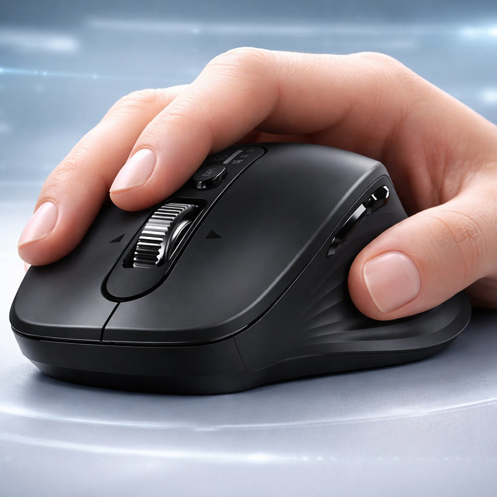 Souris sans fil UGREEN M752 (75498B), 5000DPI, BT / Wi-Fi, Noir