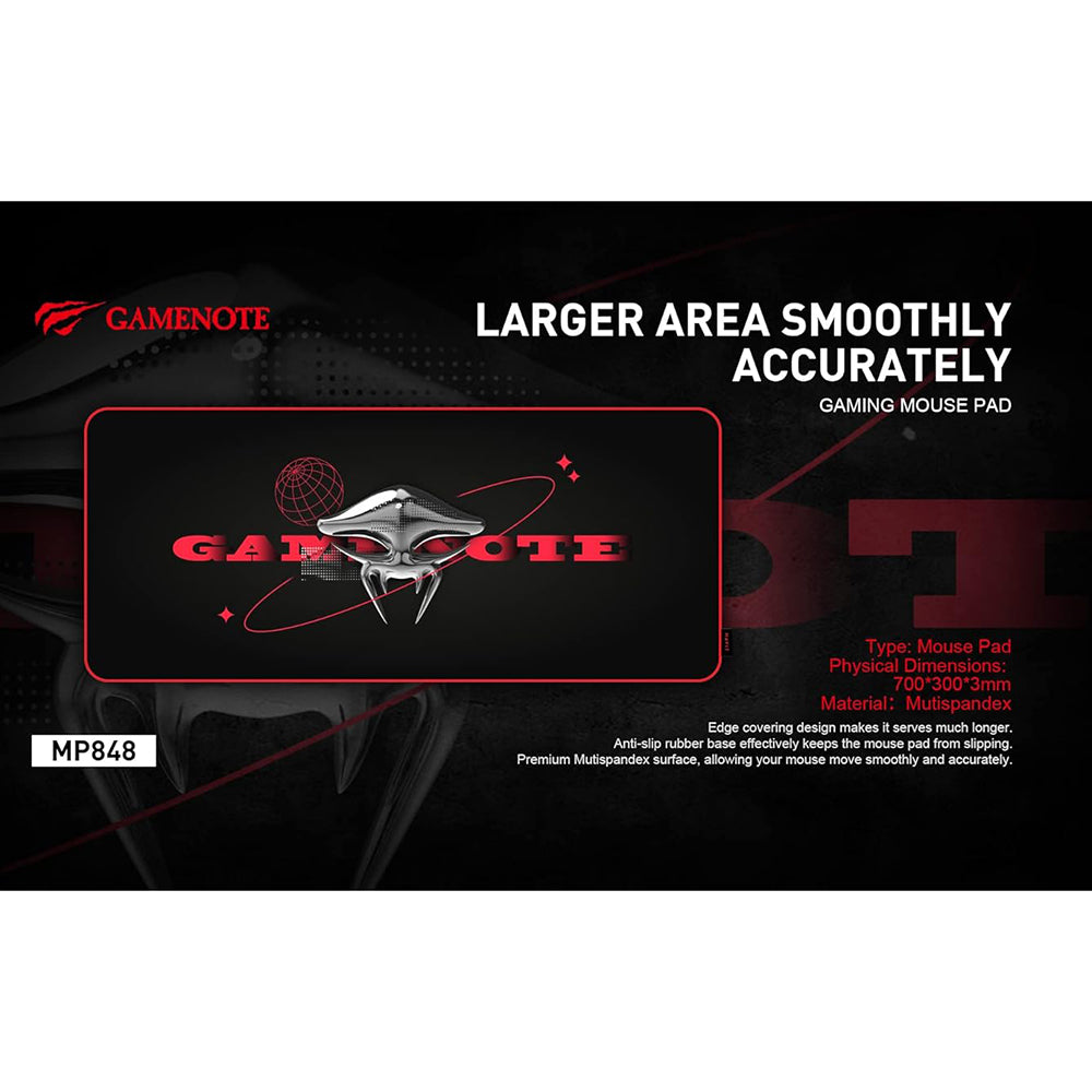 MousePad Gaming HAVIT MP848, 700mm x 300mm x 3mm, Schwarz