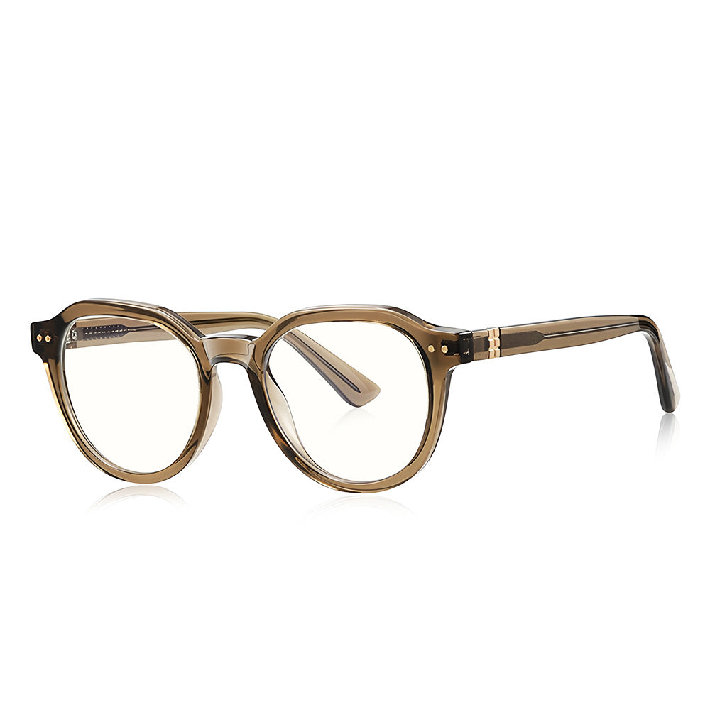Computerbrille für Männer Techsuit 2228, Anti-Blue Light, Hellbraun