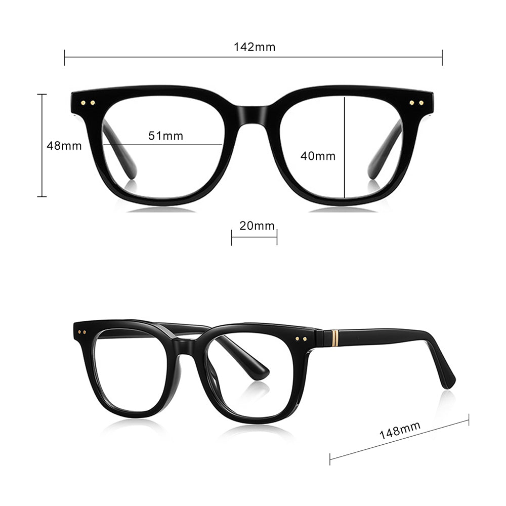 Computerbrille für Männer Techsuit 2229, Anti-Blue Light, Hellbraun
