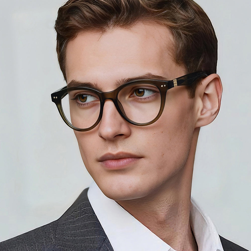 Computerbrille für Männer Techsuit 2231, Anti-Blue Light, Grün