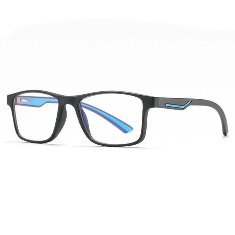 Lunettes d'ordinateur pour hommes Techsuit F2388, anti-lumière bleue, noir et bleu