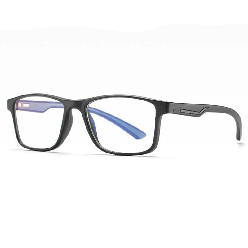 Techsuit Herren Computerbrille F2388, Anti-Blaues Licht, Schwarz Grau