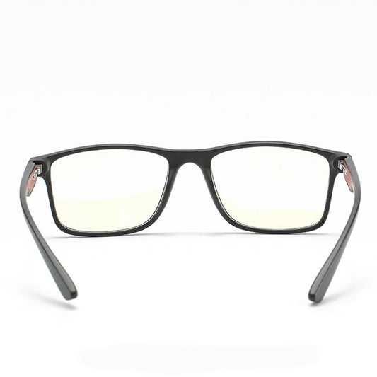 Lunettes d'ordinateur pour hommes Techsuit F2388, anti-lumière bleue, noir rouge