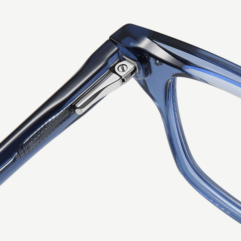Lunettes d'ordinateur pour hommes Techsuit LS084, anti-lumière bleue, noires transparentes