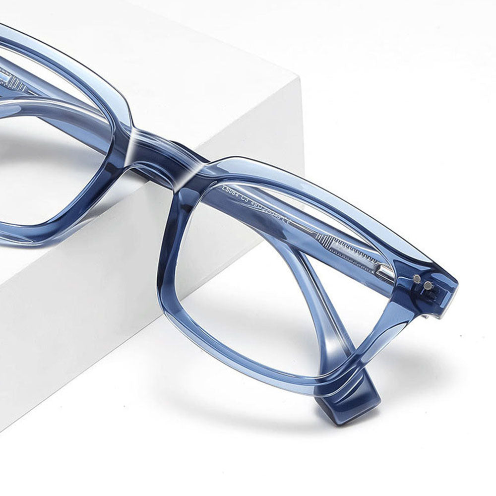 Lunettes d'ordinateur pour hommes Techsuit LS084, anti-lumière bleue, noires transparentes