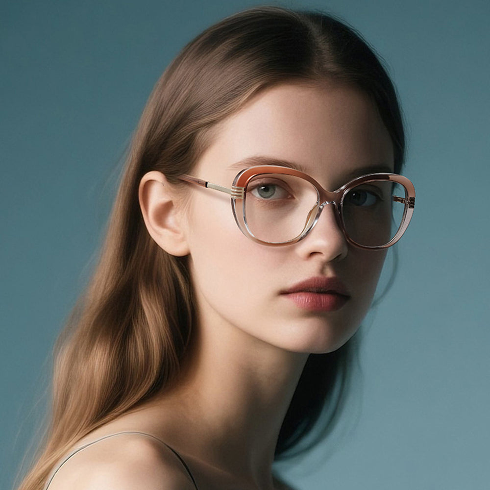 Damen Computerbrille Techsuit 2265, Anti-Blue Light, Hellbraun