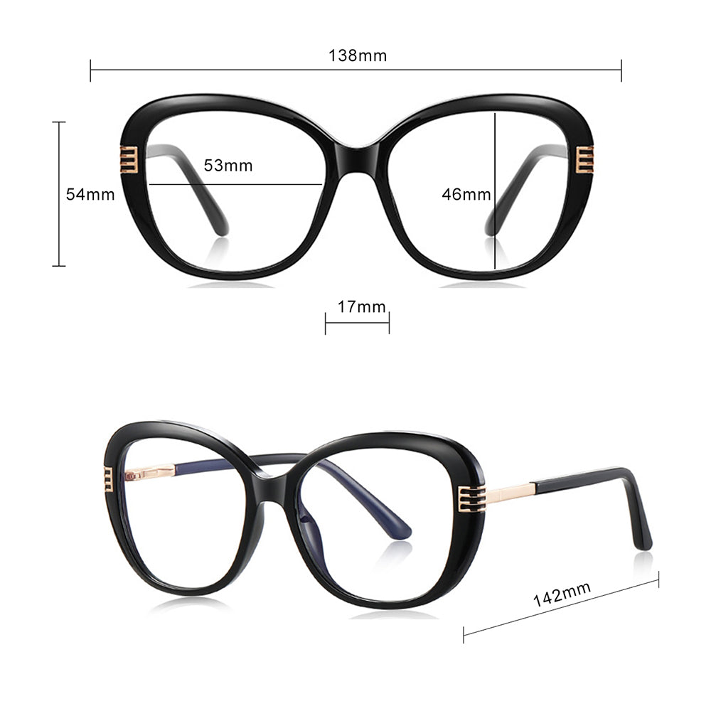 Damen Computerbrille Techsuit 2265, Anti-Blue Light, Hellbraun