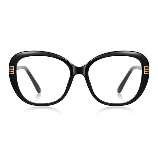 Lunettes d'ordinateur pour femmes Techsuit 2265, Anti-Lumière Bleue, Noires Dorées