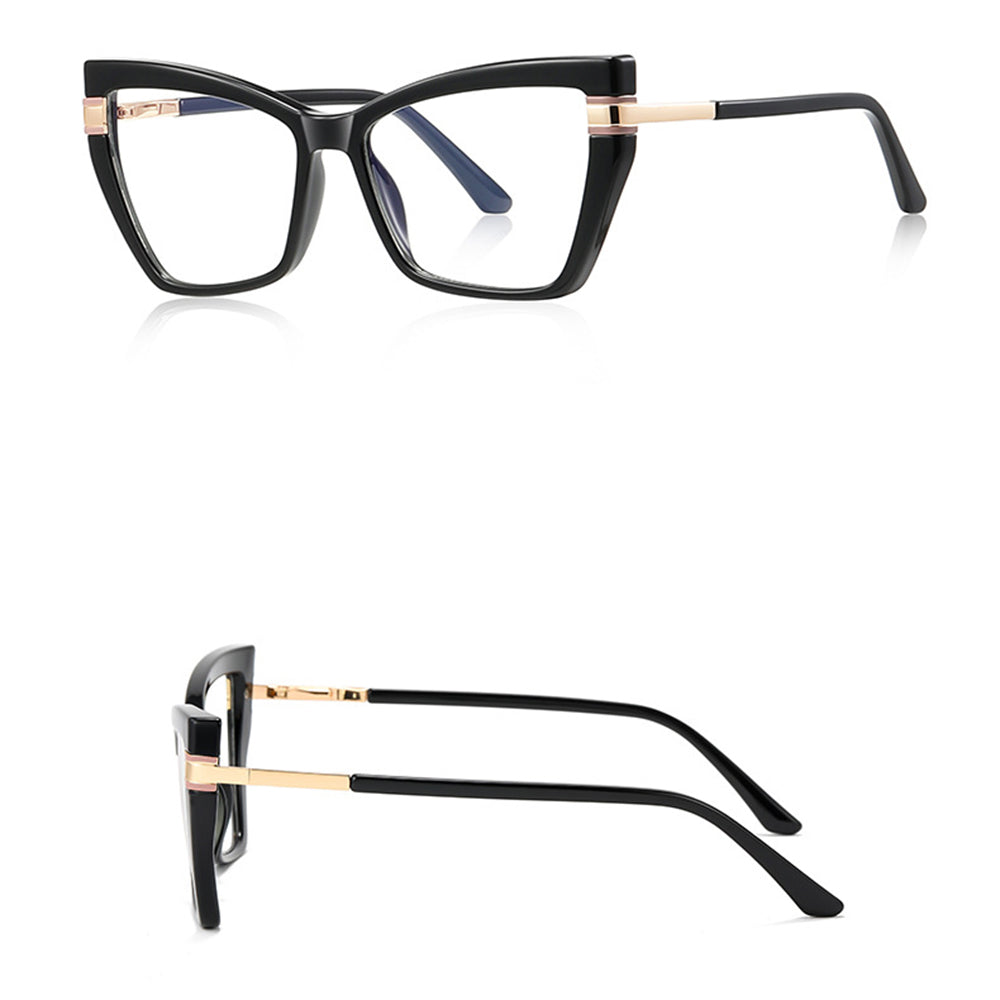 Lunettes d'ordinateur pour femmes Techsuit 2269, Anti-Lumière Bleue, Noires