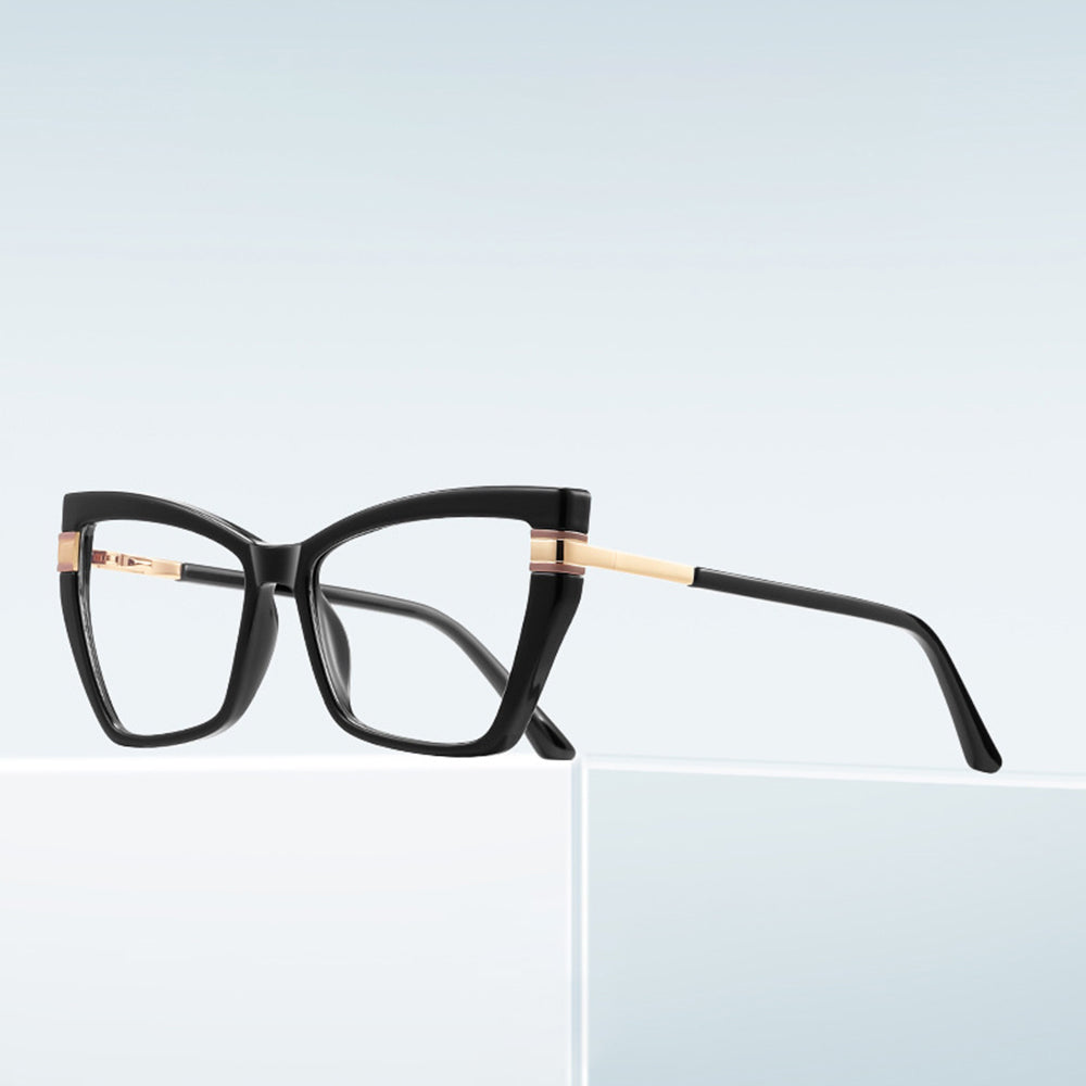Lunettes d'ordinateur pour femmes Techsuit 2269, Anti-Lumière Bleue, Noires