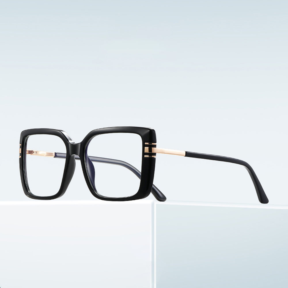 Lunettes d'ordinateur pour femmes Techsuit 2270, Anti-Lumière Bleue, Noires