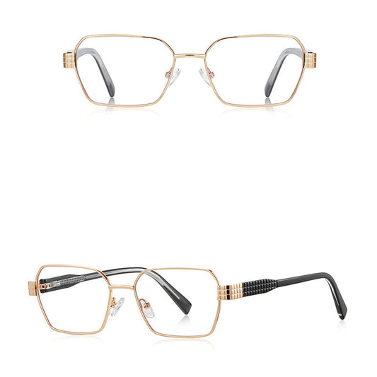 Damen Computerbrille Techsuit 3161, Anti-Blue Light, Schwarz Gold