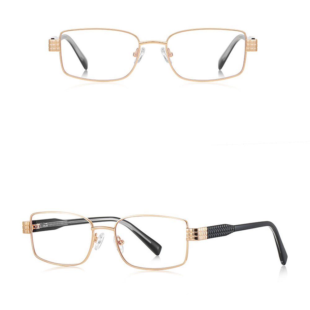 Lunettes d'ordinateur pour femmes Techsuit 3163, Anti-Lumière Bleue, Noires Dorées