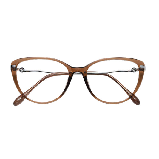 Lunettes d'ordinateur pour femmes Techsuit 86162, Anti-Lumière Bleue, Argenté Marron