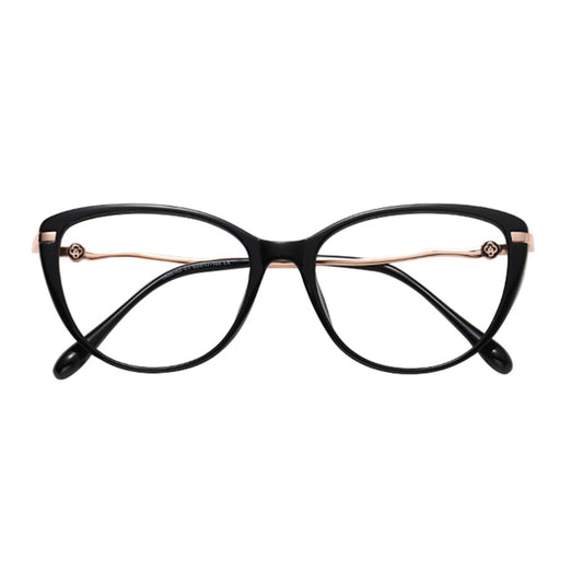 Lunettes d'ordinateur pour femmes Techsuit 86162, Anti-Lumière Bleue, Noires Dorées