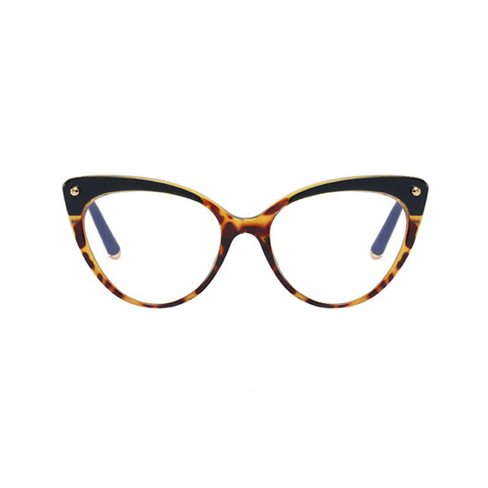 Damen-Computerbrille Techsuit F93308, Anti-Blaues Licht, Schwarz-Gold