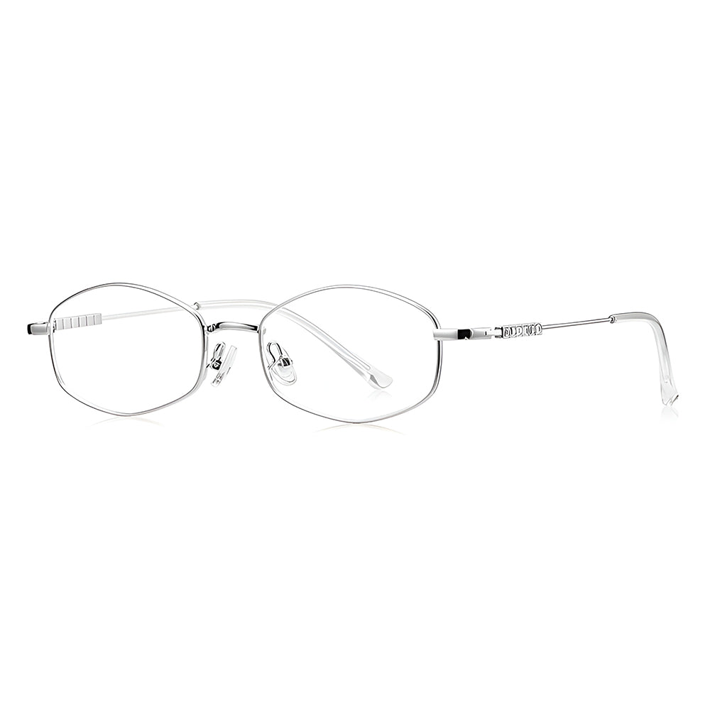 Lunettes d'ordinateur pour femme Techsuit LS501, anti-lumière bleue, argentées
