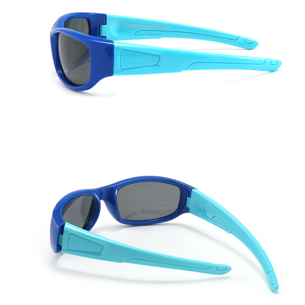 Sport-Sonnenbrille für Kinder Techsuit 800-C11, polarisiert, schwarz